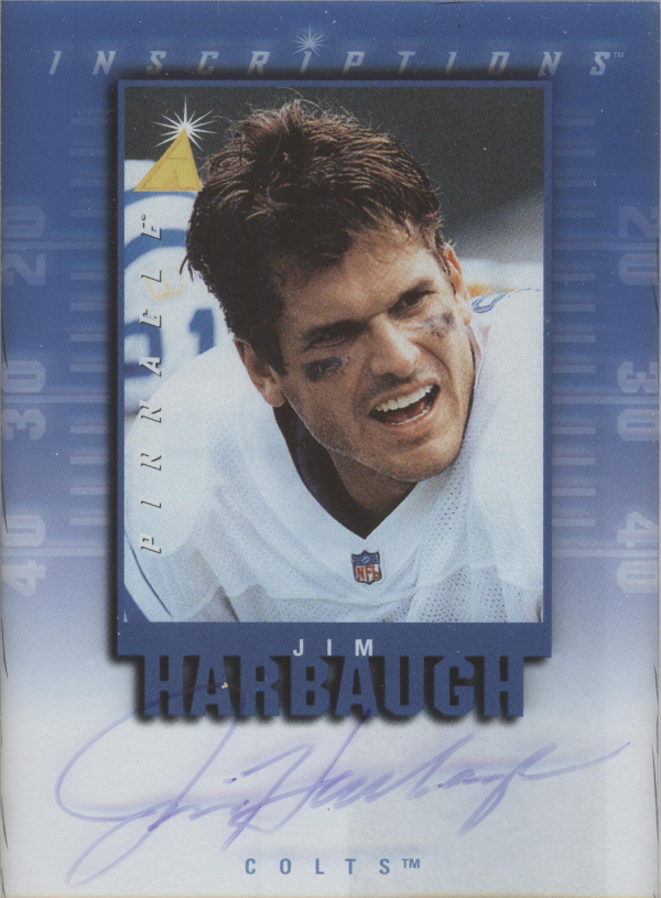 1997 Pinnacle Inscriptions Autographs #14 Jim Harbaugh/1975