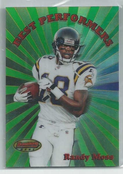 1998 Bowman's Best Performers Refractors #BP5 Randy Moss