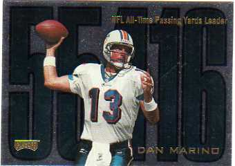 1998 Playoff Prestige Inside the Numbers Non-Die Cut #5 Dan Marino