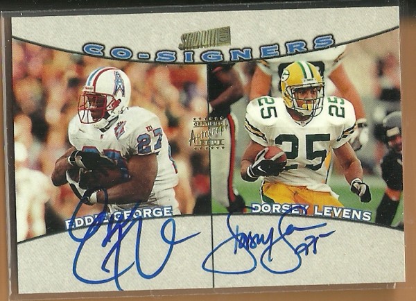 1998 Stadium Club Co-Signers #CO11 Eddie George/Dorsey Levens