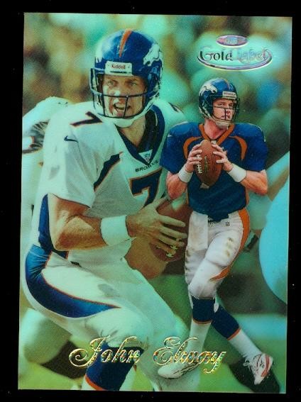 1998 Topps Gold Label Class 3 Black #1 John Elway