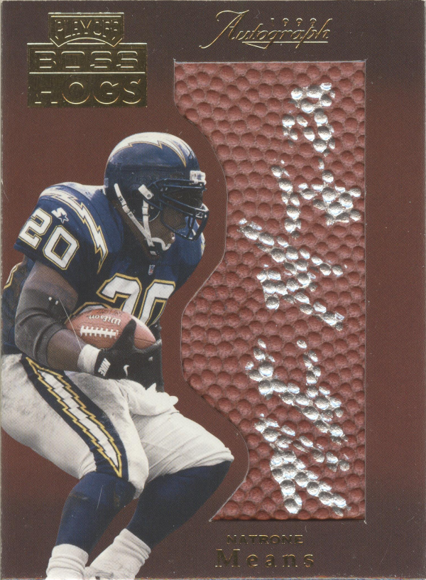 1999 Absolute SSD Boss Hogs Autographs #BH8 Natrone Means