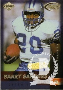 1999 Collector's Edge Fury Gold Ingot #116 Barry Sanders