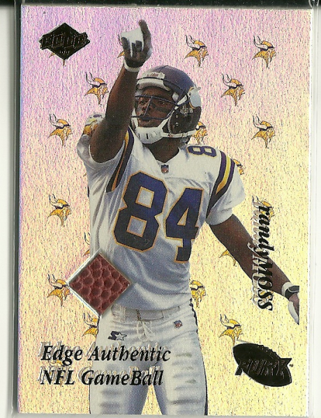 1999 Collector's Edge Fury Game Ball #RM Randy Moss