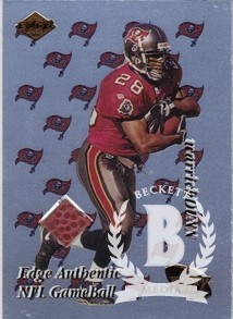 1999 Collector's Edge Fury Game Ball #WD Warrick Dunn