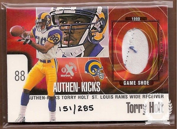 1999 E-X Century Authen-Kicks #6AK Torry Holt/285