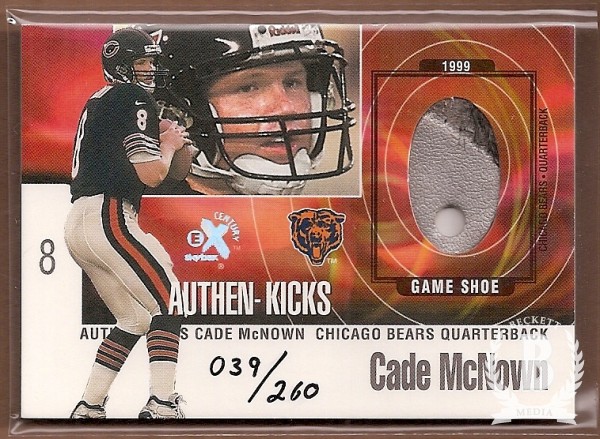1999 E-X Century Authen-Kicks #8AK Cade McNown/260