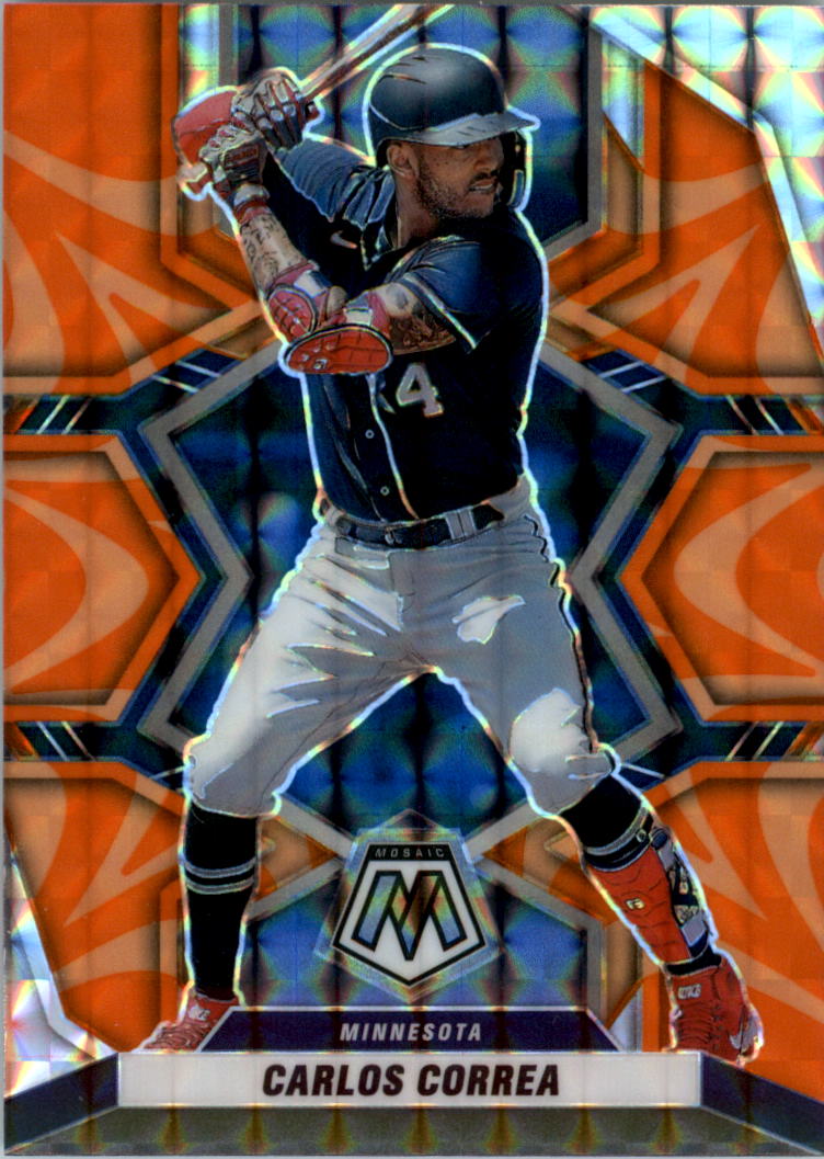 Panini Mosaic Mosaic Reactive Orange Carlos Correa Nm Mt