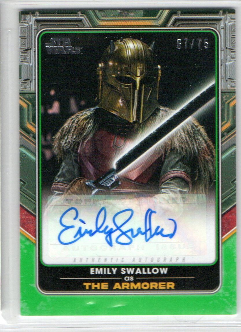 Topps Star Wars The Book Of Boba Fett Autographs Green Aes Emily