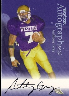1999 SkyBox Premium Autographics #34 Anthony Gray MM/MU/S