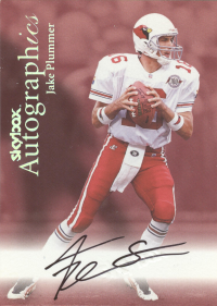 1999 SkyBox Premium Autographics #64 Jake Plummer D/EX/MM front image