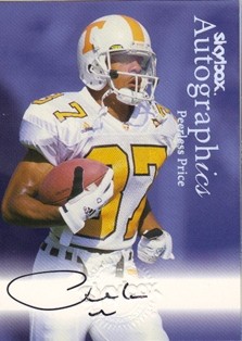 1999 SkyBox Premium Autographics #65 Peerless Price EX/MM