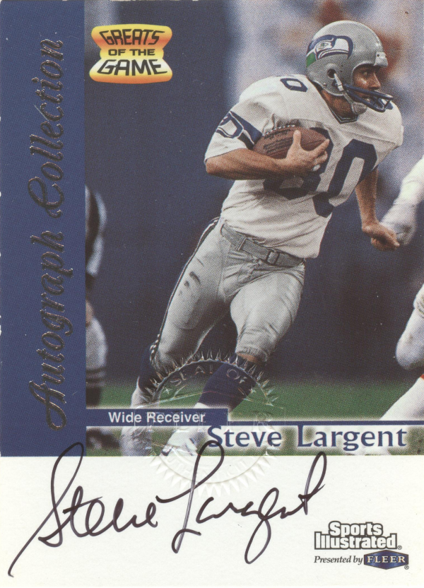 1999 Sports Illustrated Autographs #14 Steve Largent