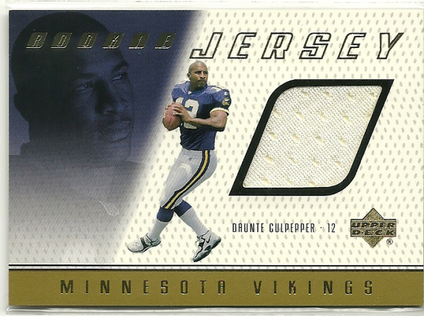 1999 Upper Deck Game Jersey #DC Daunte Culpepper H