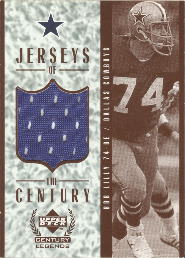 1999 Upper Deck Century Legends Jerseys of the Century #GJ8 Bob Lilly