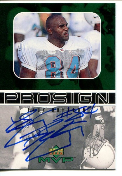 1999 Upper Deck MVP ProSign #TR Troy Drayton