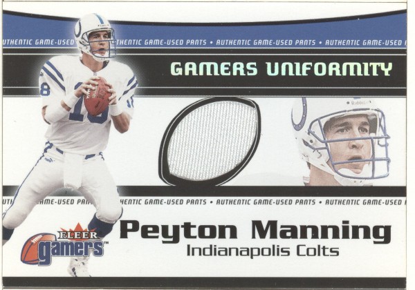 2000 Fleer Gamers Uniformity #23 Peyton Manning Pants