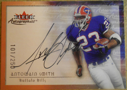 2000 Fleer Tradition Autographics Silver #135 Antowain Smith