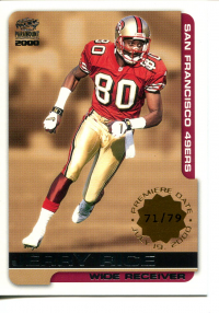 2000 Paramount Premiere Date #214 Jerry Rice front image