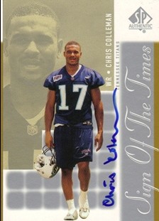 2000 SP Authentic Sign of the Times #CL Chris Coleman UER