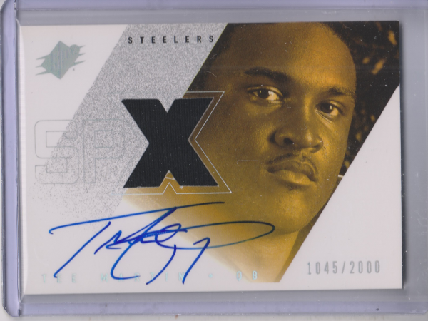 2000 SPx #154 Tee Martin JSY AU RC