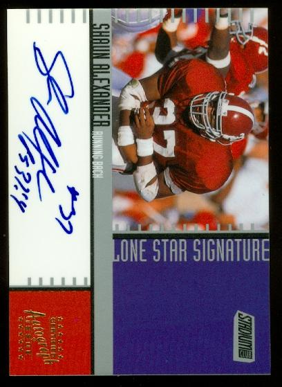 2000 Stadium Club Lone Star Signatures #LS15 Shaun Alexander