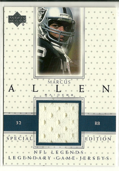 2000 Upper Deck Legends Legendary Jerseys #LJMA2 Marcus Allen SE