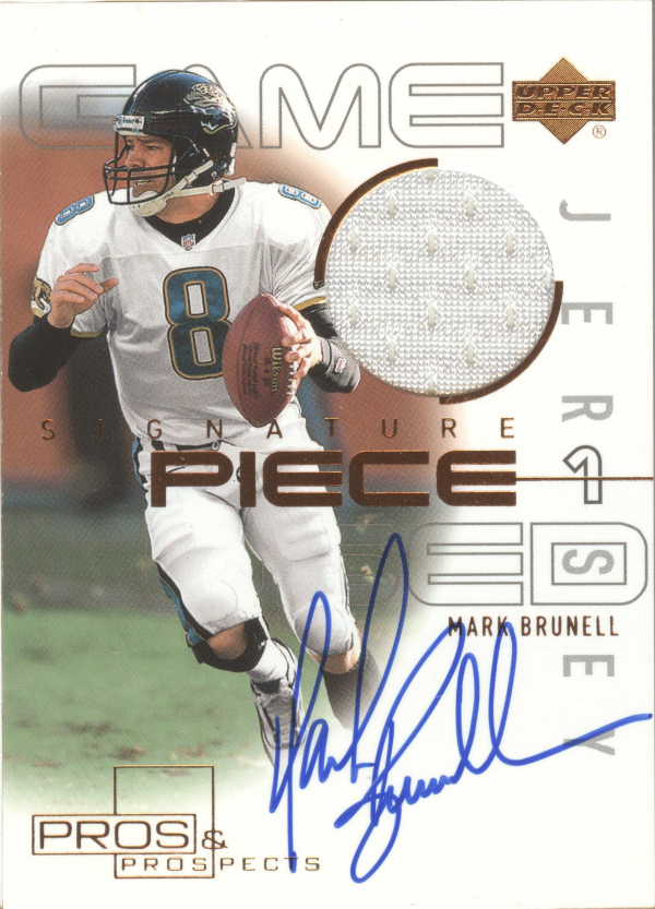 2000 Upper Deck Pros and Prospects Signature Piece 1 #SPMB Mark Brunell