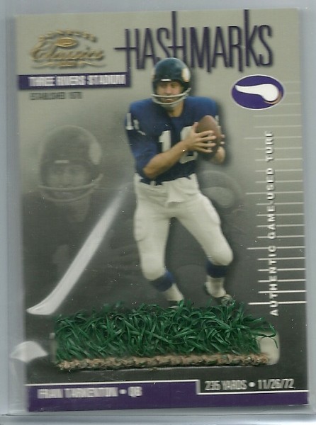 2001 Donruss Classics Hash Marks #HM14 Fran Tarkenton