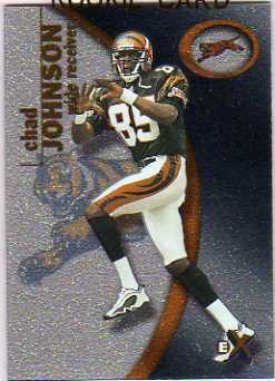 2001 E-X #111 Chad Johnson/1250 RC