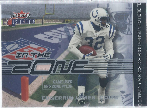 2001 Fleer Game Time In the Zone #EJ Edgerrin James