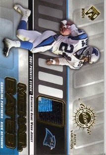 2001 Private Stock Game Worn Gear Patch #18 Michael Bates/350
