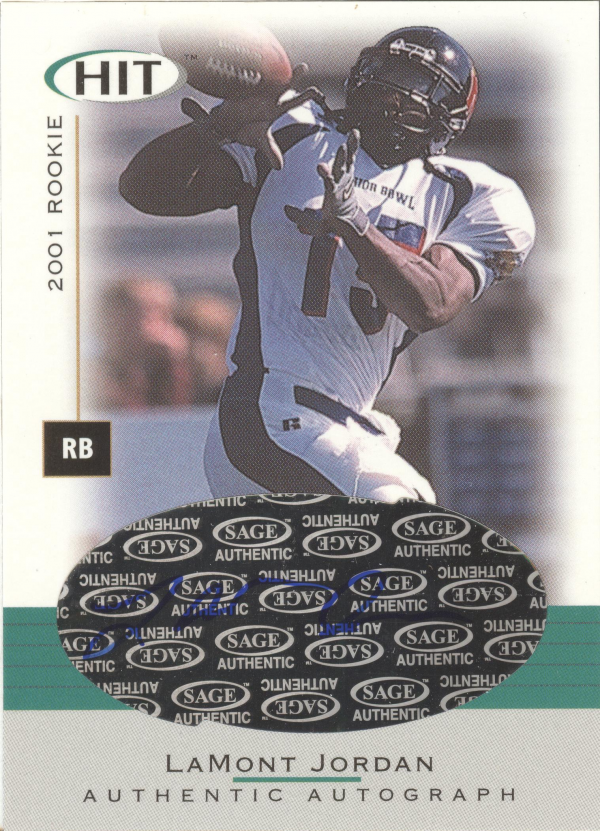 2001 SAGE HIT Autographs #A30 LaMont Jordan