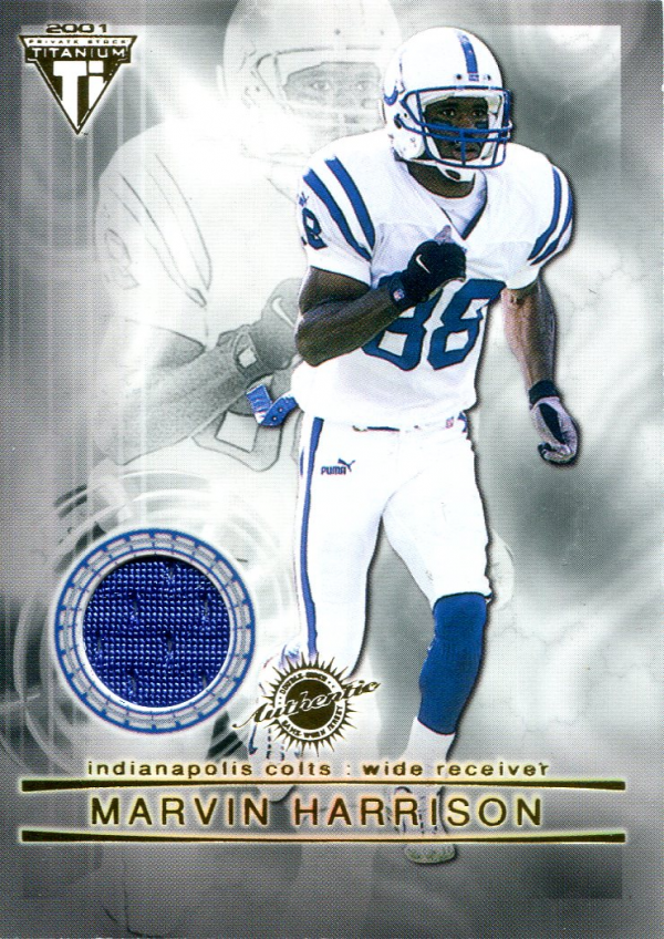 2001 Titanium Double Sided Jerseys #91 Marvin Harrison/Amani Toomer