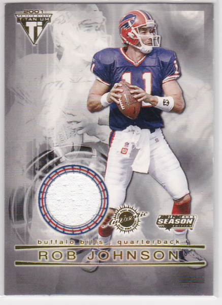 2001 Titanium Post Season Jerseys #14 Rob Johnson