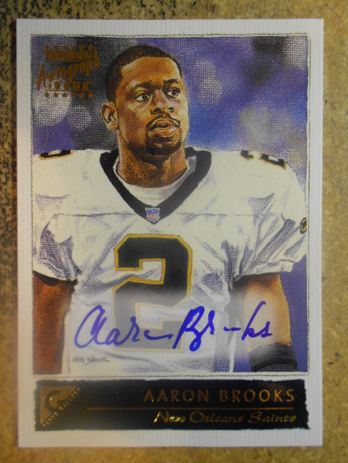 2001 Topps Gallery Autographs #AB Aaron Brooks E