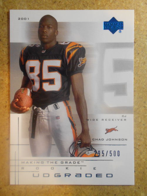 2001 UD Graded #48P Chad Johnson Portrait RC