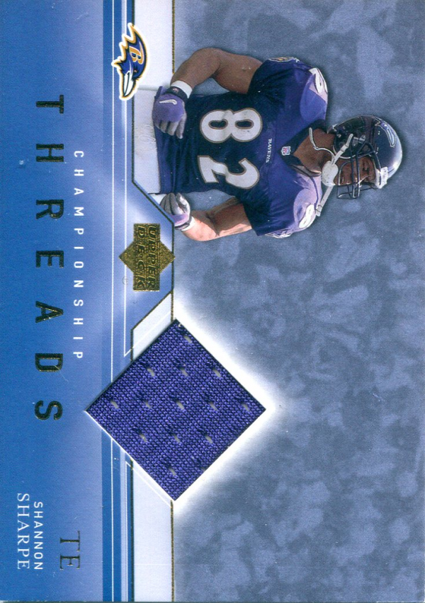 2001 Upper Deck Championship Threads #CTSS Shannon Sharpe