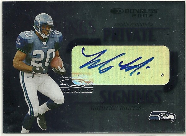 2002 Donruss Private Signings #PS34 Maurice Morris