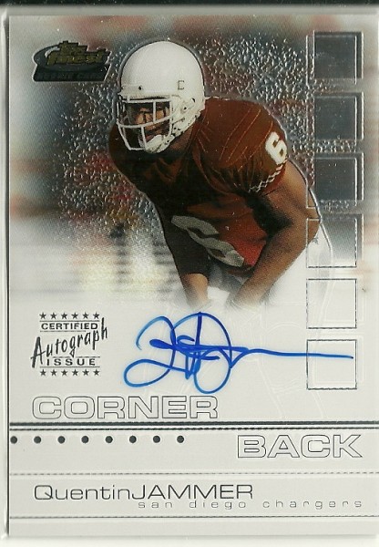 2002 Finest #127 Quentin Jammer AU RC