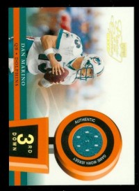 2002 Playoff Piece of the Game Materials 3rd Down #12 Dan Marino front image