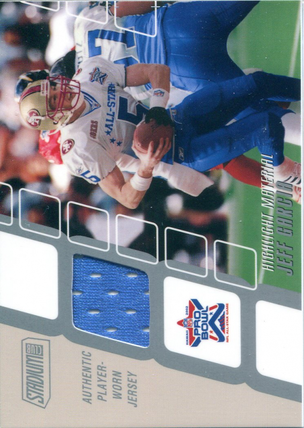 2002 Stadium Club Highlight Material #HMJG Jeff Garcia