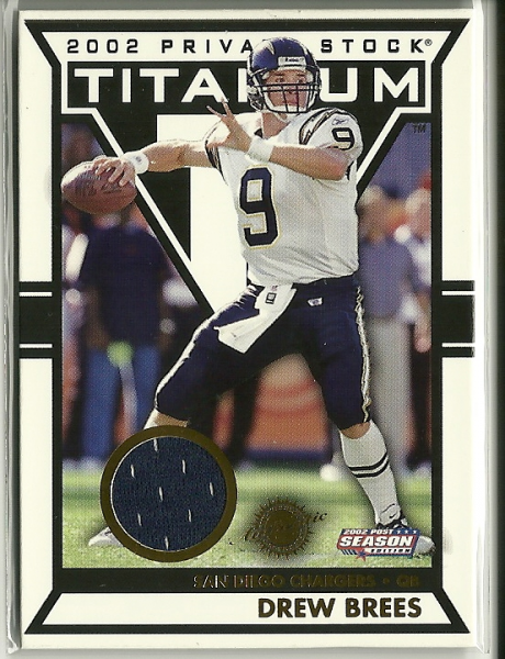 2002 Titanium Post Season #119 Drew Brees JSY