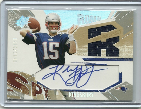 2003 SPx #198 Kliff Kingsbury JSY AU RC