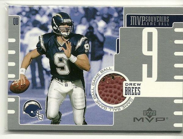 2003 Upper Deck MVP Souvenirs #GBDB Drew Brees