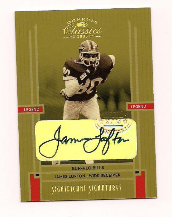 2003 Donruss Classics Significant Signatures #123 James Lofton/100