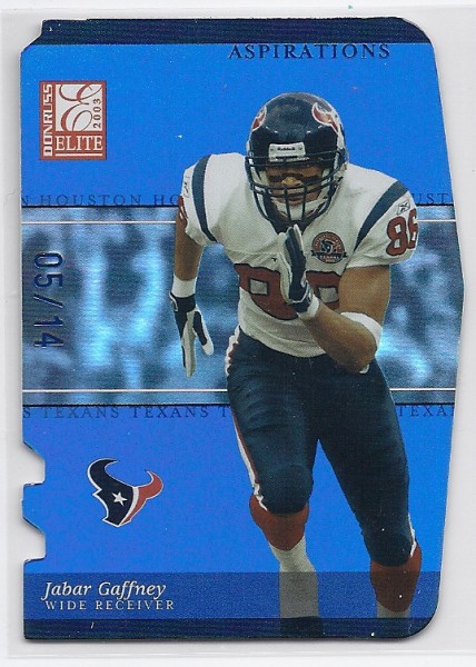 2003 Donruss Elite Aspirations #20 Jabar Gaffney/14
