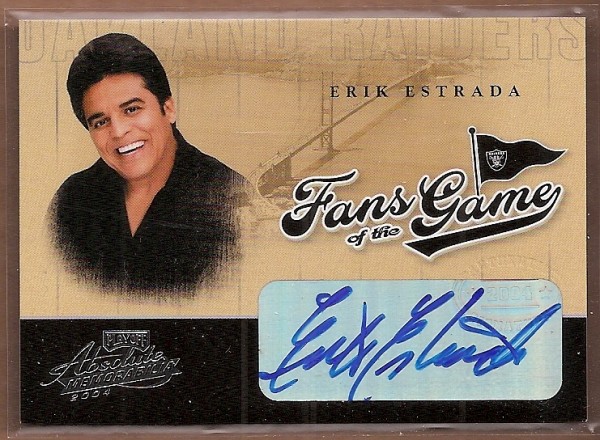 2004 Absolute Memorabilia Fans of the Game Autographs #FG1B Erik Estrada