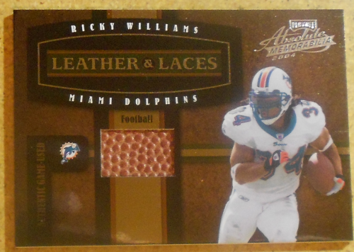 2004 Absolute Memorabilia Leather and Laces Combos #LL18 Ricky Williams