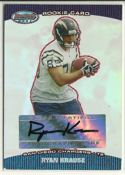 2004 Bowman's Best Red #141 Ryan Krause AU